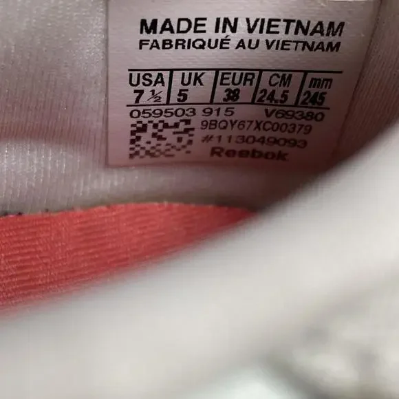 Reebok x FACE Stockholm Classic Leather Spirit White Pink Trainers Size UK 5 - Picture 8 of 8